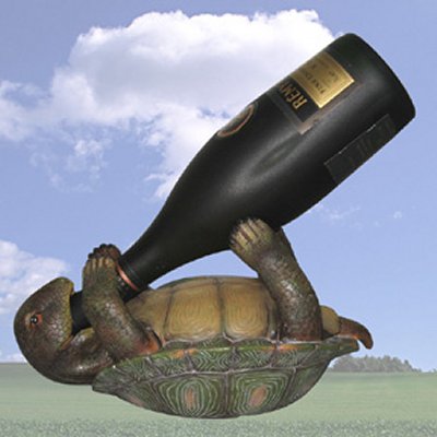 TRD23202 Slow But Steady Turtle Wine Bottle Holder